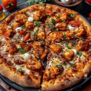It's Givin Jerk Chicken Pizza